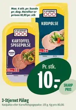 Min Købmand 3-Stjernet Pålæg tilbud