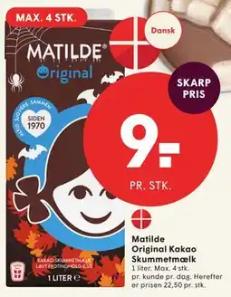 SPAR Matilde Original Kakao Skummetmælk tilbud