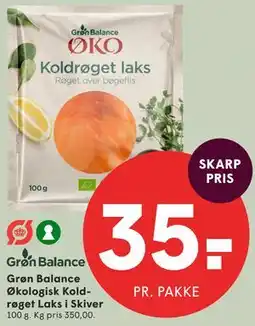 SPAR Grøn Balance Økologisk Koldrøget Laks i Skiver tilbud