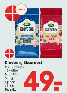 SPAR Klovborg Skæreost tilbud