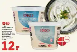 SPAR Grøn Balance Øllingegaard Økologisk Creme Fraiche 18% eller Fraiche 9% tilbud