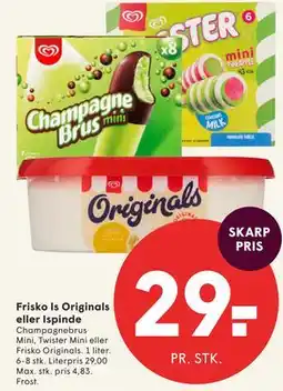 SPAR Frisko Is Originals eller Ispinde tilbud