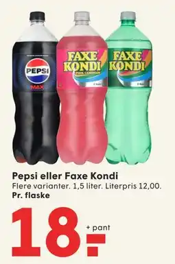 SPAR Pepsi eller Faxe Kondi tilbud