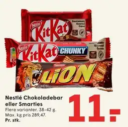 SPAR Nestlé Chokoladebar eller Smarties tilbud