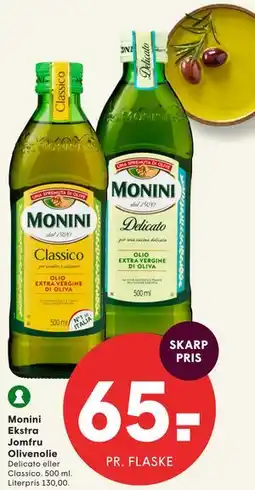 SPAR Monini Ekstra Jomfru Olivenolie tilbud