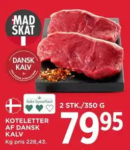 MENY KOTELETTER AF DANSK KALV tilbud