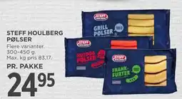 MENY STEFF HOULBERG PØLSER tilbud