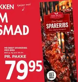 MENY MR BEEF SPARERIBS MED BBQ tilbud