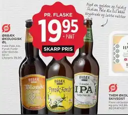 MENY ØRBÆK ØKOLOGISK ØL tilbud