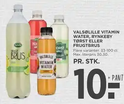 MENY VALSØLILLE VITAMIN WATER, RYNKEBY TØRST ELLER FRUGTBRUS tilbud