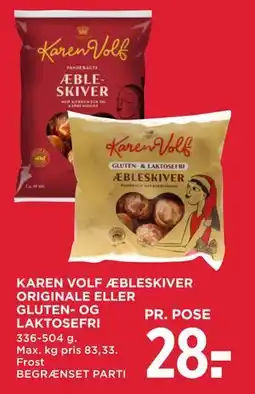MENY KAREN VOLF ÆBLESKIVER ORIGINALE ELLER GLUTEN- OG LAKTOSEFRI tilbud