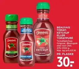 MENY BEAUVAIS TOMATKETCHUP ELLER TOMATPURÉ tilbud