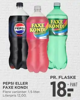 MENY PEPSI ELLER FAXE KONDI tilbud
