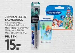 MENY JORDAN ELLER SALVEQUICK tilbud