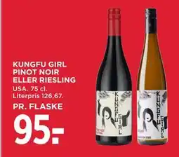 MENY KUNGFU GIRL PINOT NOIR ELLER RIESLING tilbud