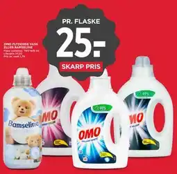 MENY OMO FLYDENDE VASK ELLER BAMSELINE tilbud