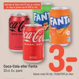 REMA 1000 Coca-Cola eller Fanta tilbud