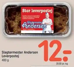 REMA 1000 Slagtermester Andersen Leverpostej tilbud