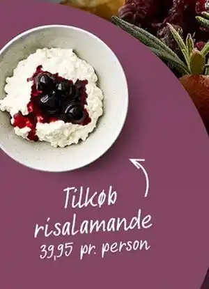 MENY Tilkøb risalamande tilbud