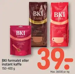 REMA 1000 BKI formalet eller instant kaffe tilbud