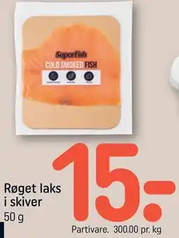 REMA 1000 Røget laks i skiver tilbud