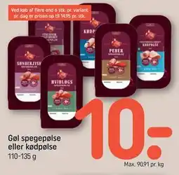 REMA 1000 Gøl spegepølse eller kødpølse tilbud