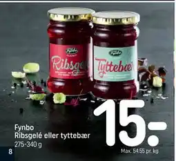 REMA 1000 Fynbo Ribsgelé eller tyttebær tilbud