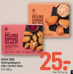 REMA 1000 REMA 1000 Kyllingedippers eller cordon bleu tilbud