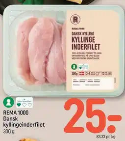 REMA 1000 REMA 1000 Dansk kyllingeinderfilet tilbud