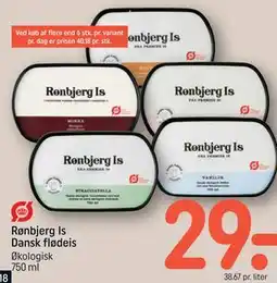 REMA 1000 Rønbjerg Is Dansk flødeis tilbud