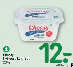REMA 1000 Cheasy Hytteost 1.5% fedt tilbud