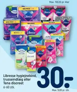 REMA 1000 Libresse hygiejnebind, trusseindlæg eller Tena discreet tilbud