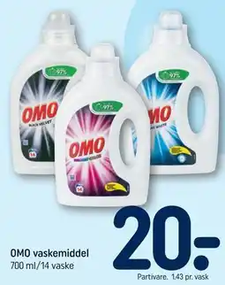 REMA 1000 OMO vaskemiddel tilbud