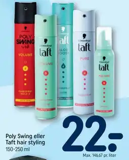 REMA 1000 Poly Swing eller Taft hair styling tilbud