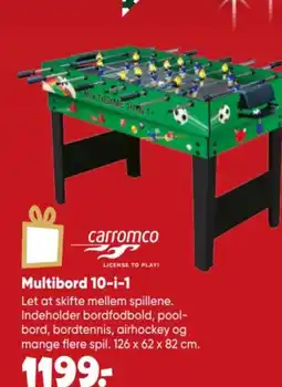 Bilka Multibord 10-i-1 tilbud