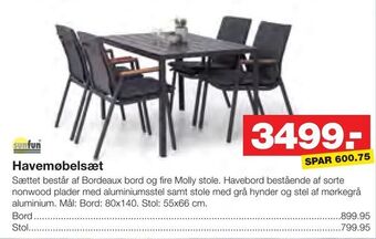 Bauhaus Havemøbelsæt tilbud
