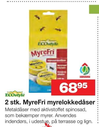 Bauhaus 2 stk. MyreFri myrelokkedåser tilbud