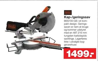 Bauhaus Kap-/geringssav tilbud