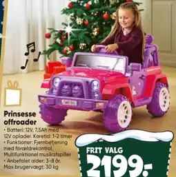 Bilka Prinsesse offroader tilbud