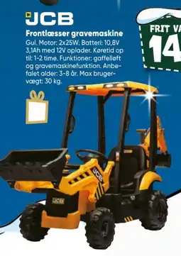 Bilka JCB Frontlæsser gravemaskine tilbud