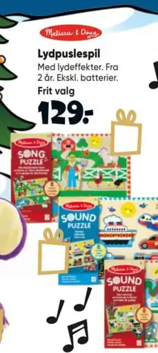 Bilka Melissa & Doug Lydpuslespil tilbud