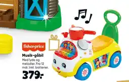Bilka Fisher-price musik-gåbil tilbud