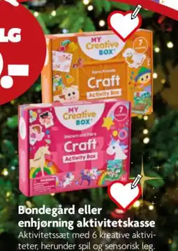 Fætter BR Bondegård eller enhjørning aktivitetskasse tilbud