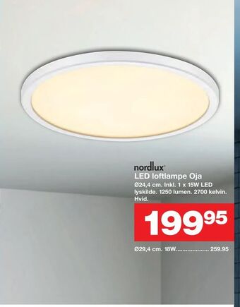 LED loftlampe Oja