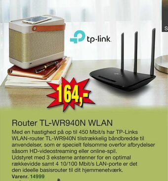 Harald Nyborg Router TL-WR940N WLAN tilbud