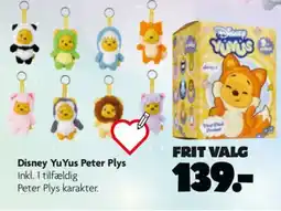 Fætter BR Disney Yu Yus Peter Plys tilbud