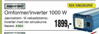 Harald Nyborg Omformer/inverter 1000 W tilbud