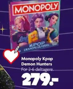Fætter BR Monopoly Kpop Demon Hunters tilbud