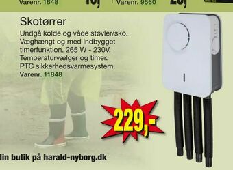 Harald Nyborg Skotørrer tilbud