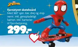 Fætter BR Spiderman fjernstyret skateboard tilbud